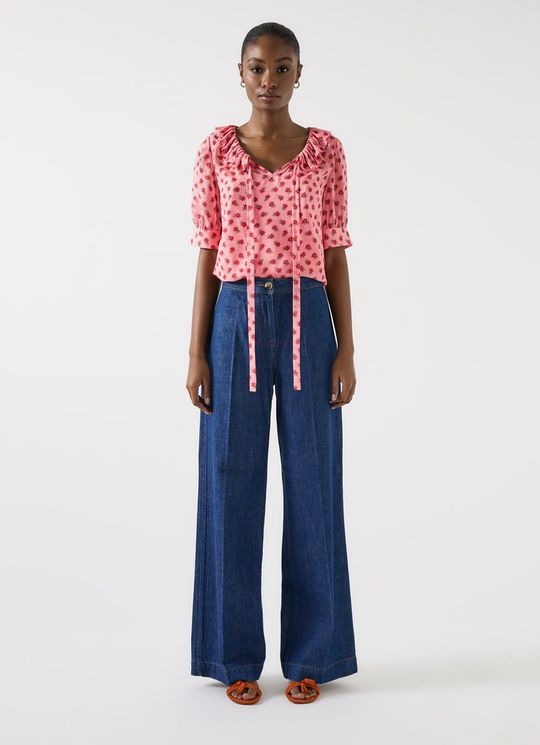 Coco Frilled Pink Blouse