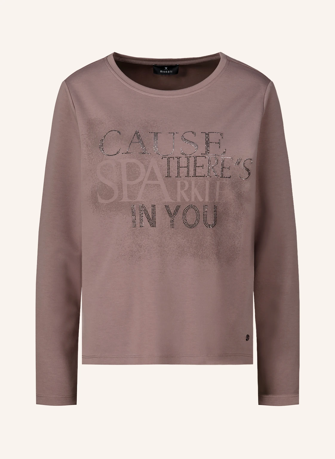 monari Sweatshirt mit Schmucksteinen