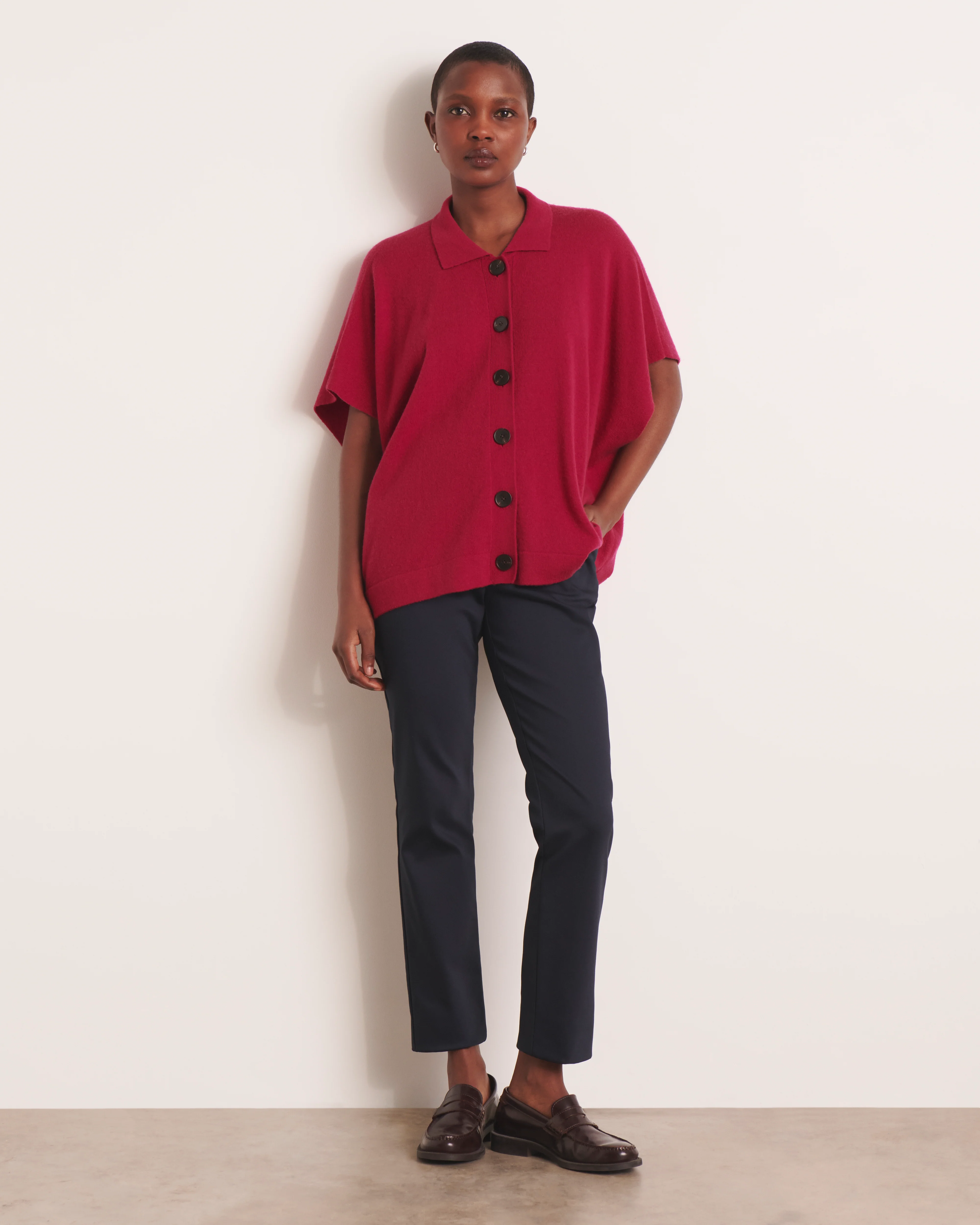 Pantalon bleu marine PICO13-BIS/13087/317