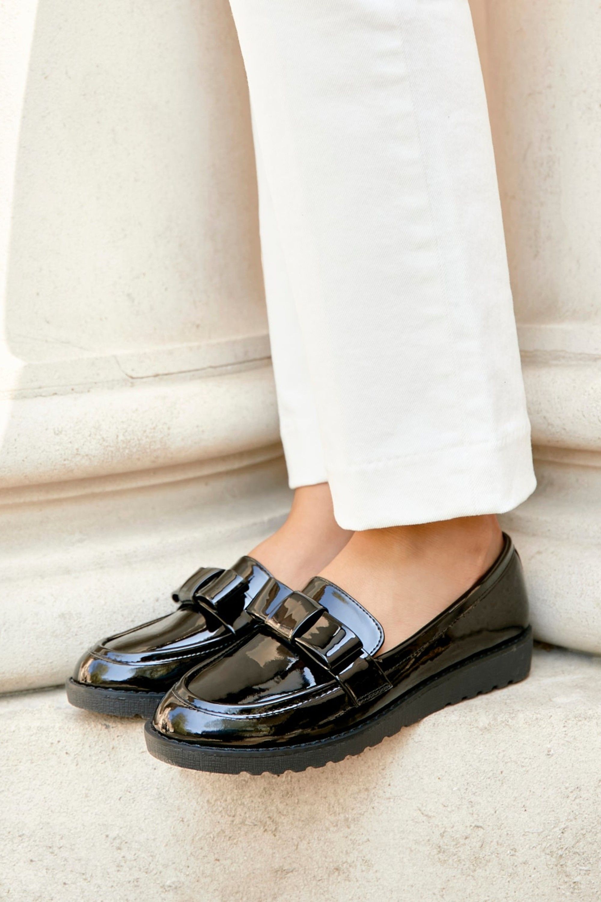 Linzi Noble Black Patent Loafers