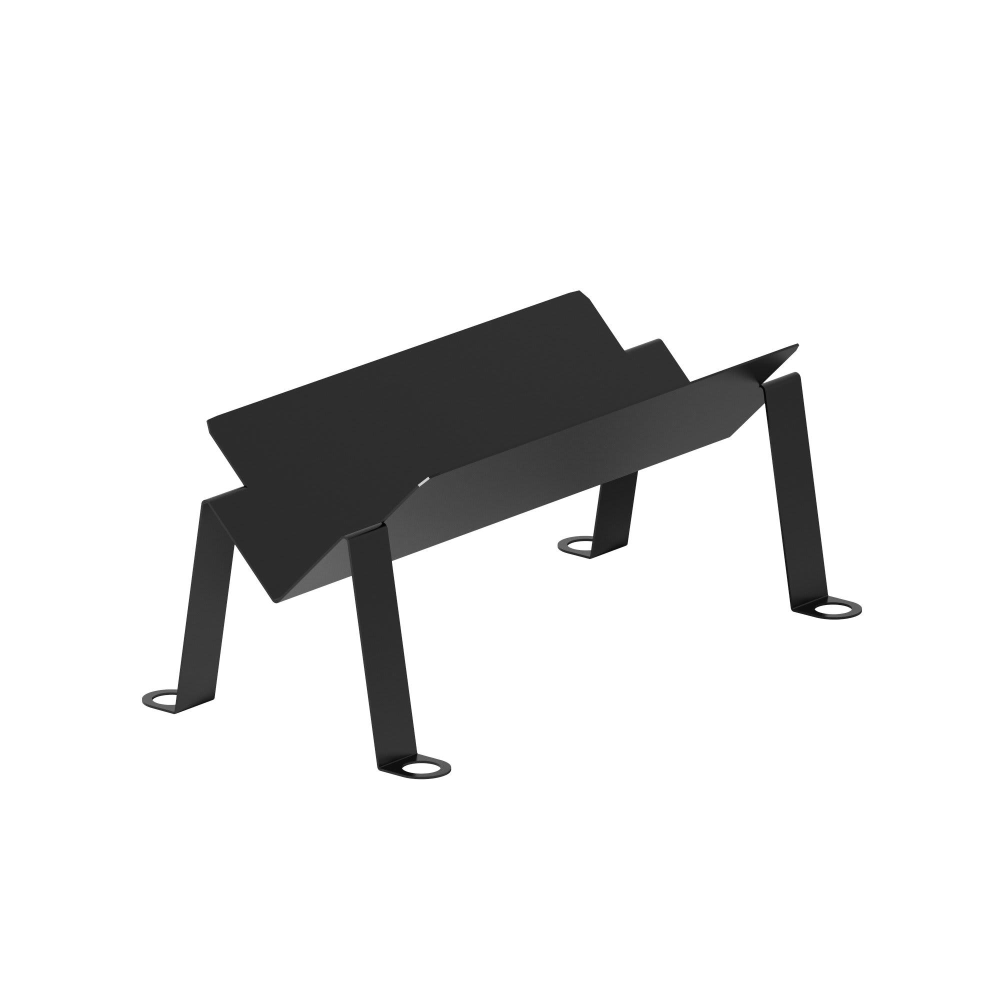 - Porte-revue noire en acier Made in France