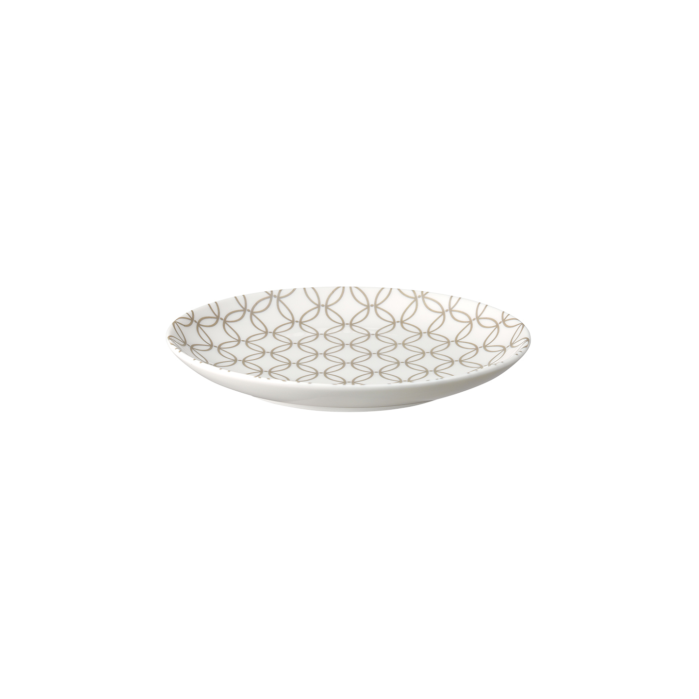 Modern Deco Small Plate Gold Accent