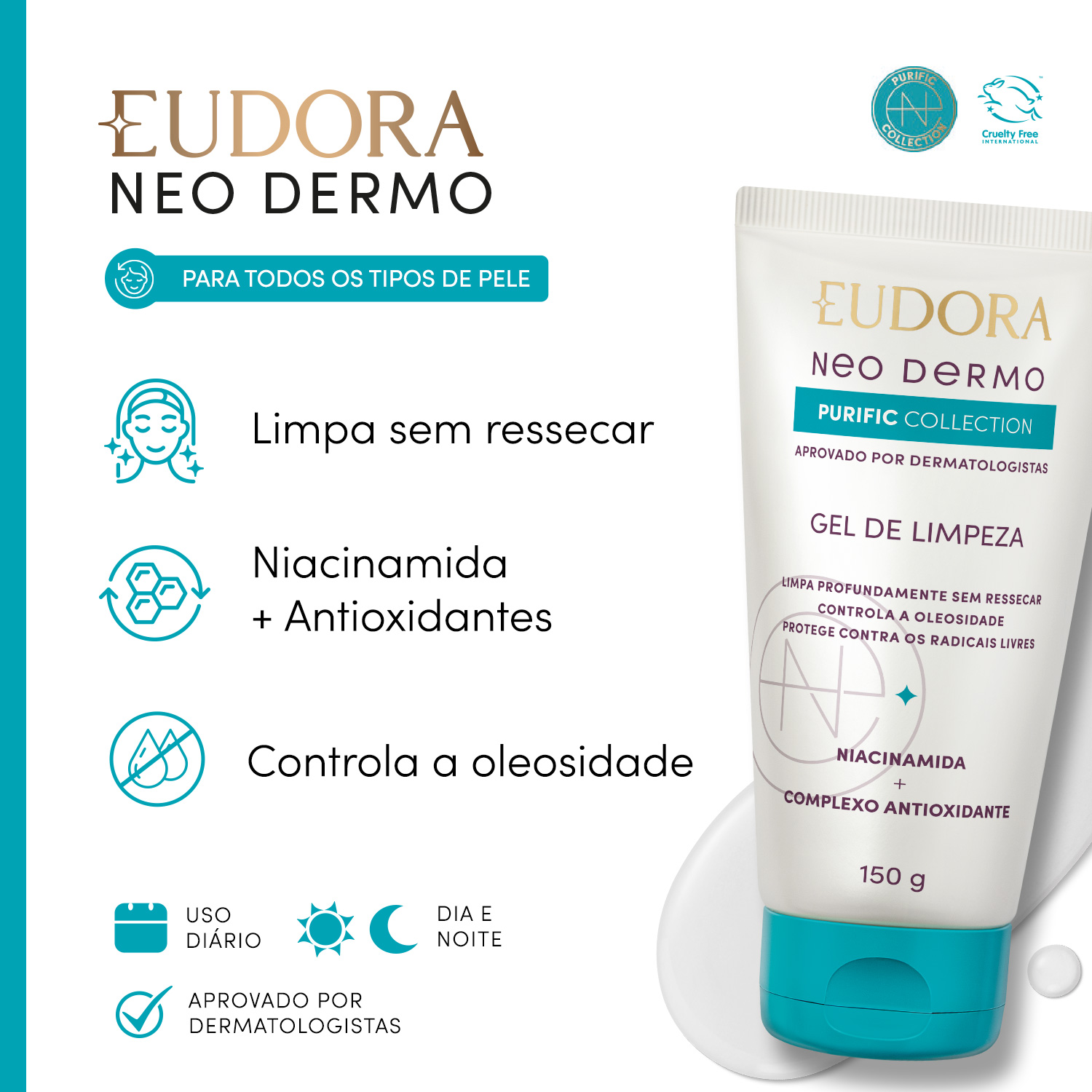Gel de Limpeza Neo Dermo Purific Collection 150g