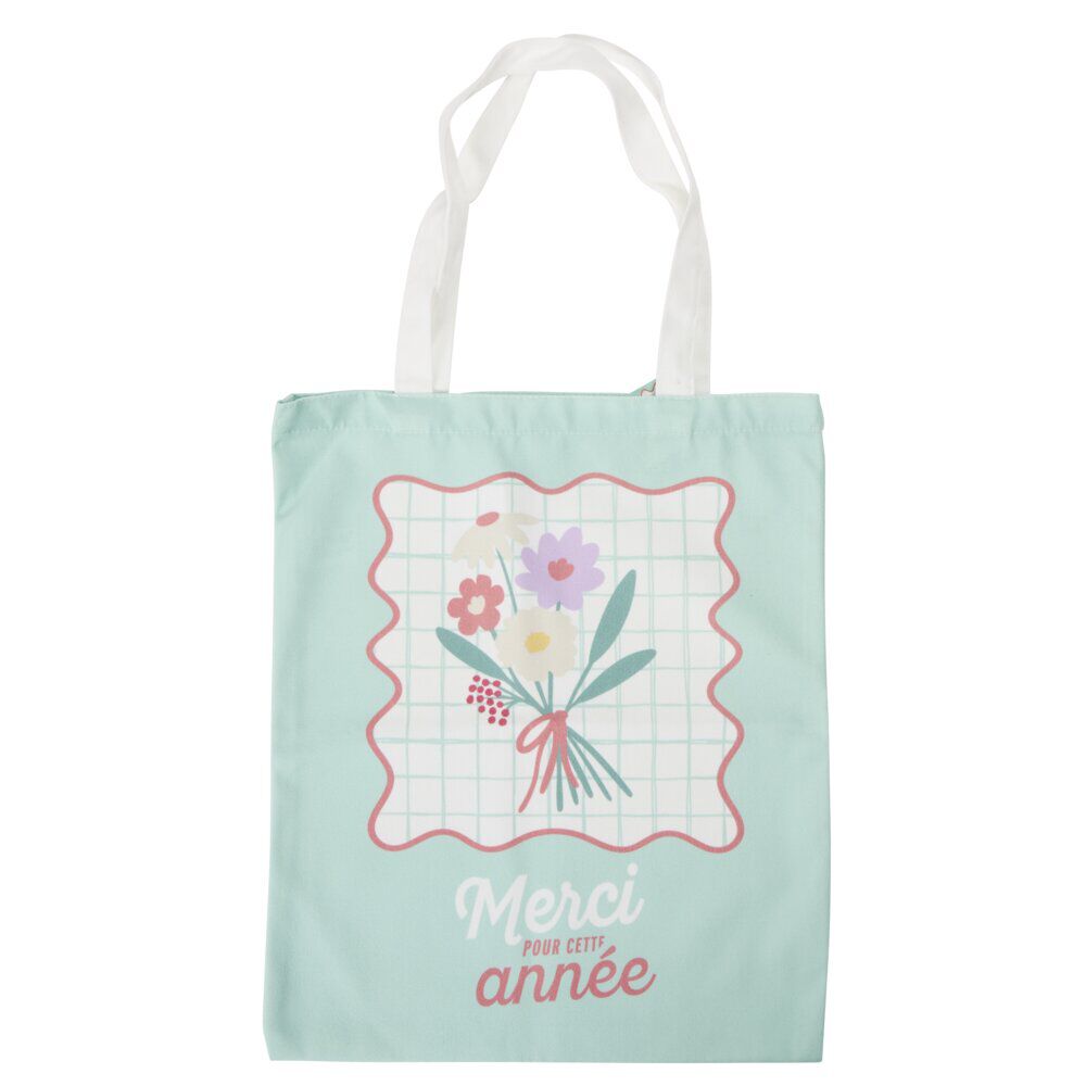 Tote bag remerciement polycoton 34x40cm (3 modèles)