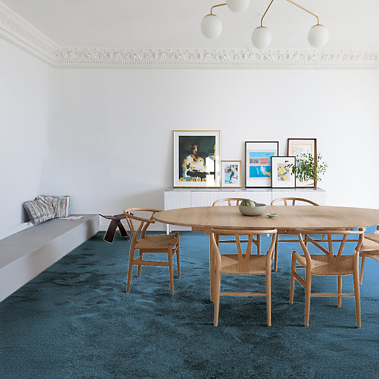 Moquette Lumicolor Bleu lagon - Rouleau de 5m x 18m
