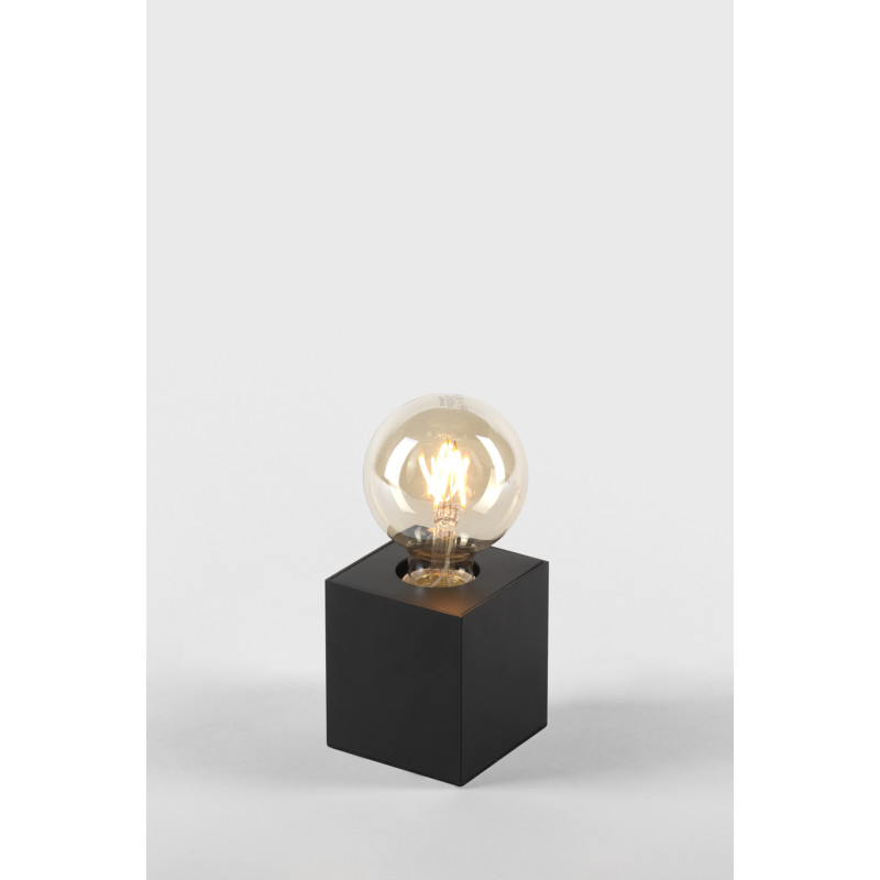 Lampe à poser Aosta noire E27 40 W MEO