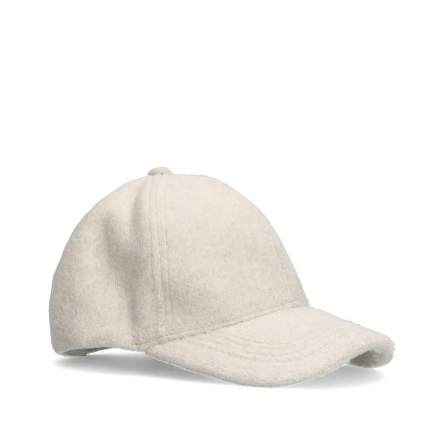 Manfield Grijze stoffen pet