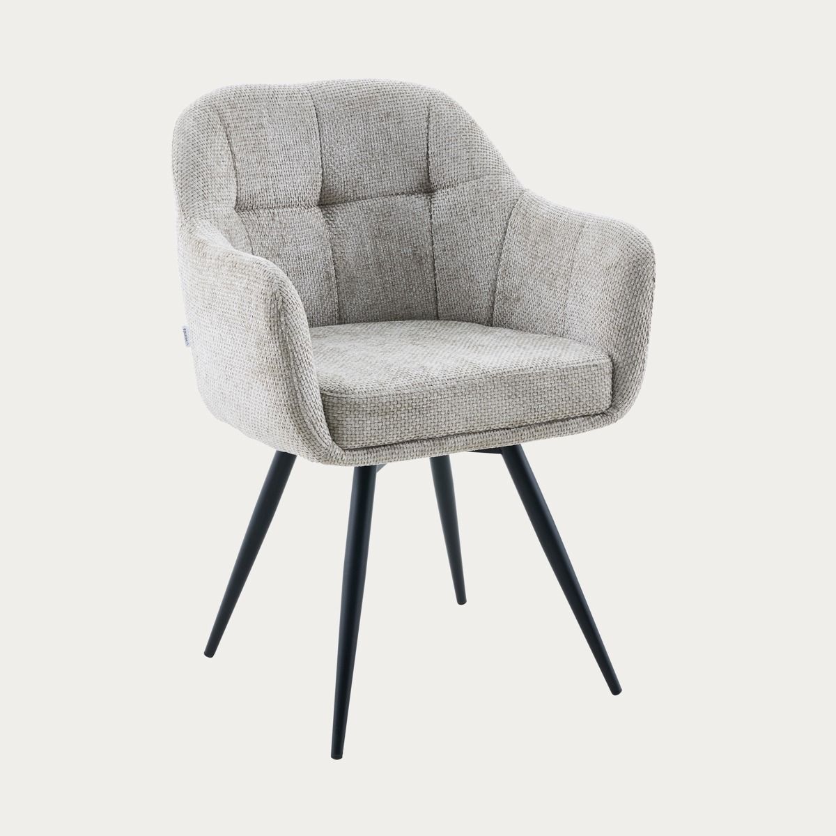 Krzesło COMODO w tkaninie beżowe 59x58x84 cm