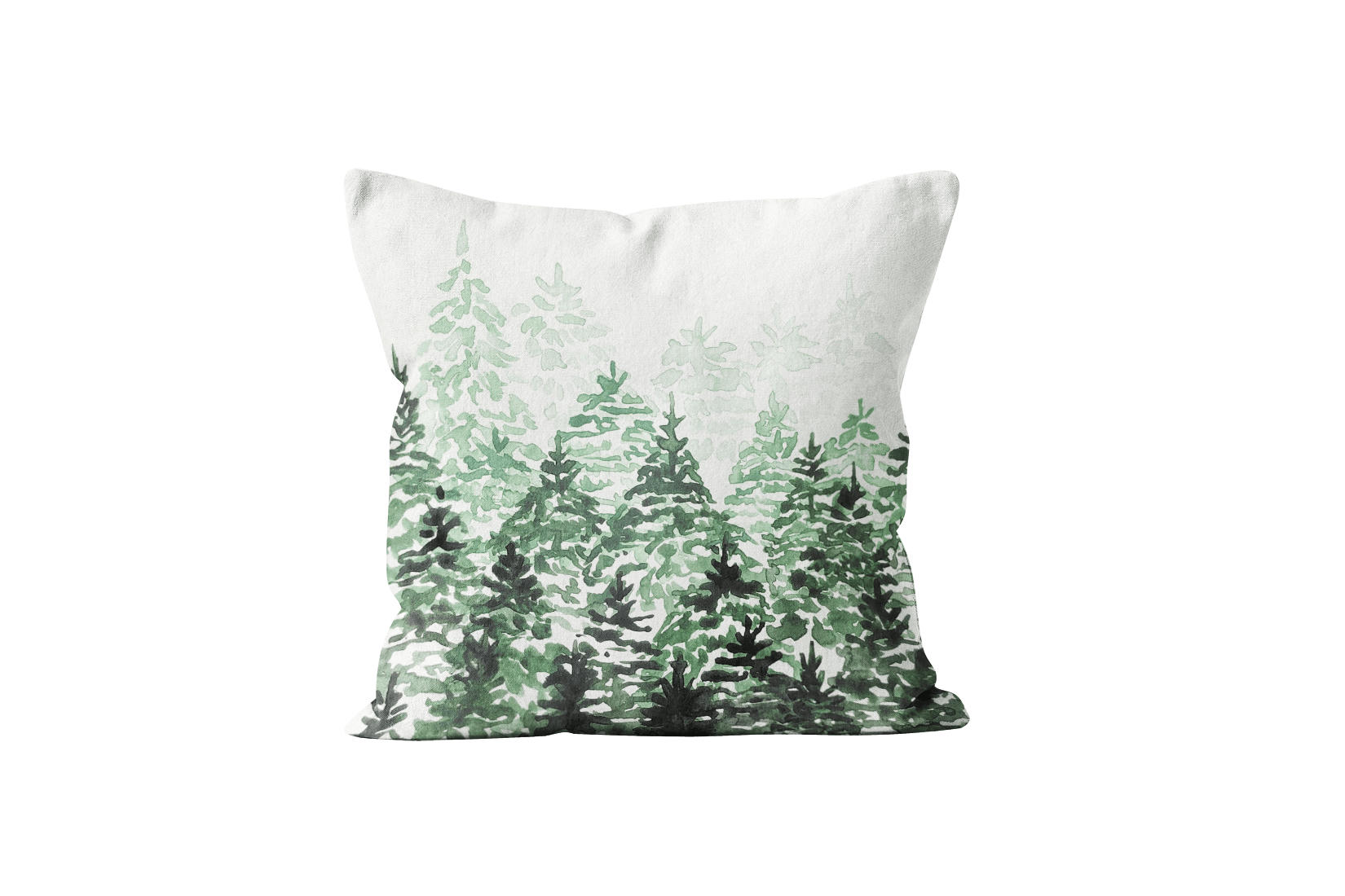 - Coussin dessin velours vert 40x40cm