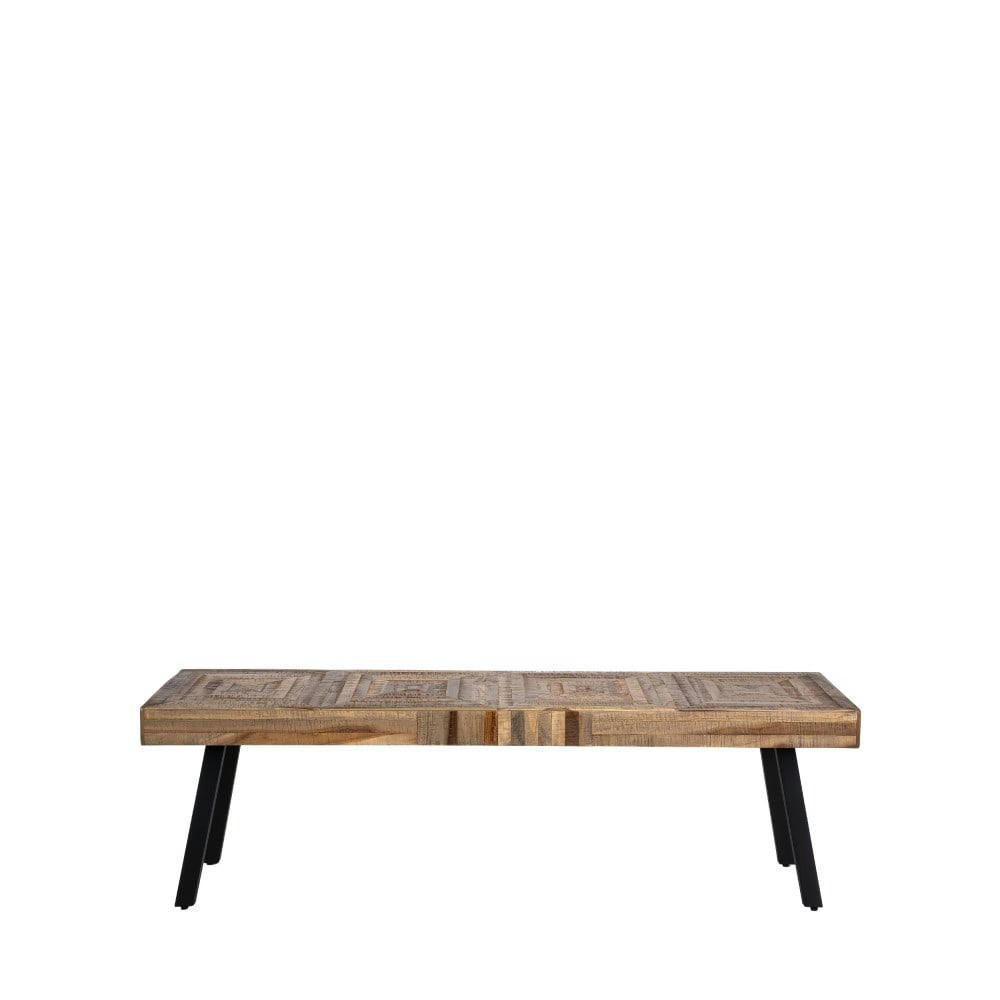 PAMENANG - Banc en métal et teck recyclé L150cm bois