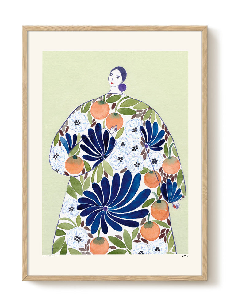 La Poire - Orange Coat - PSTR studio Kunst Poster