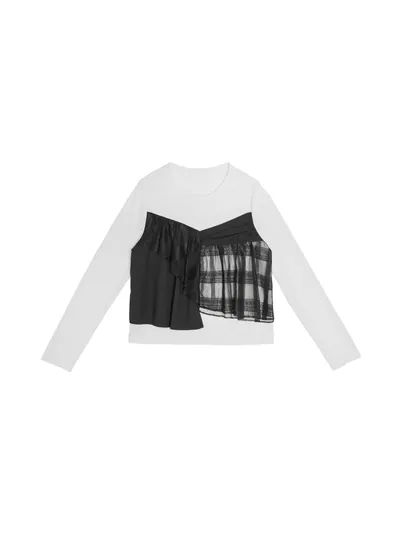 Patchwork Ruffle Top - 25WDT270A