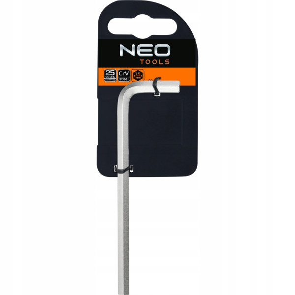 Klucz sześciokątny ibmus imbusowy 1.5mm, CrV NEO