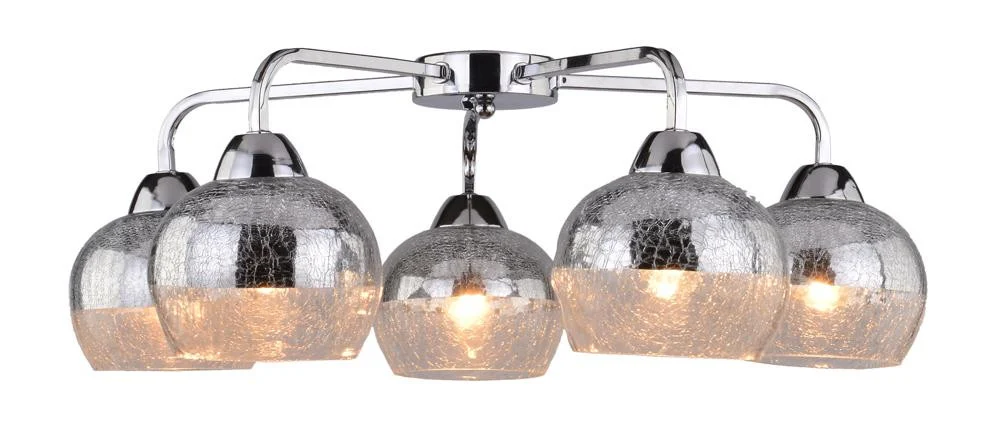 Lampa sufitowa chromowana CROMINA 5xE27x60W wym: 20x55x55 cm Candellux