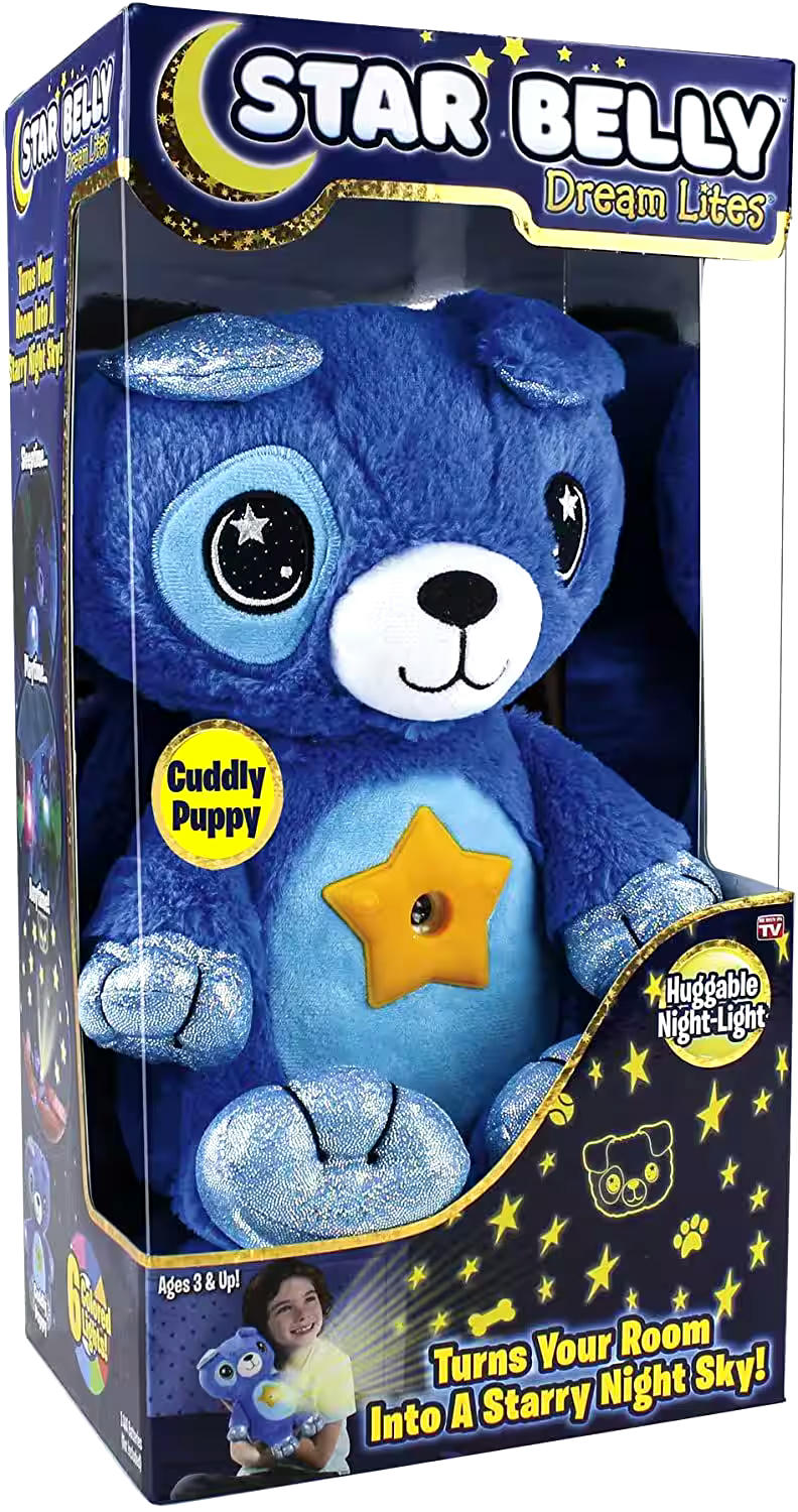 As Seen On TV Star Belly Dream Lites Puppy Plush Toy, Ages 3+