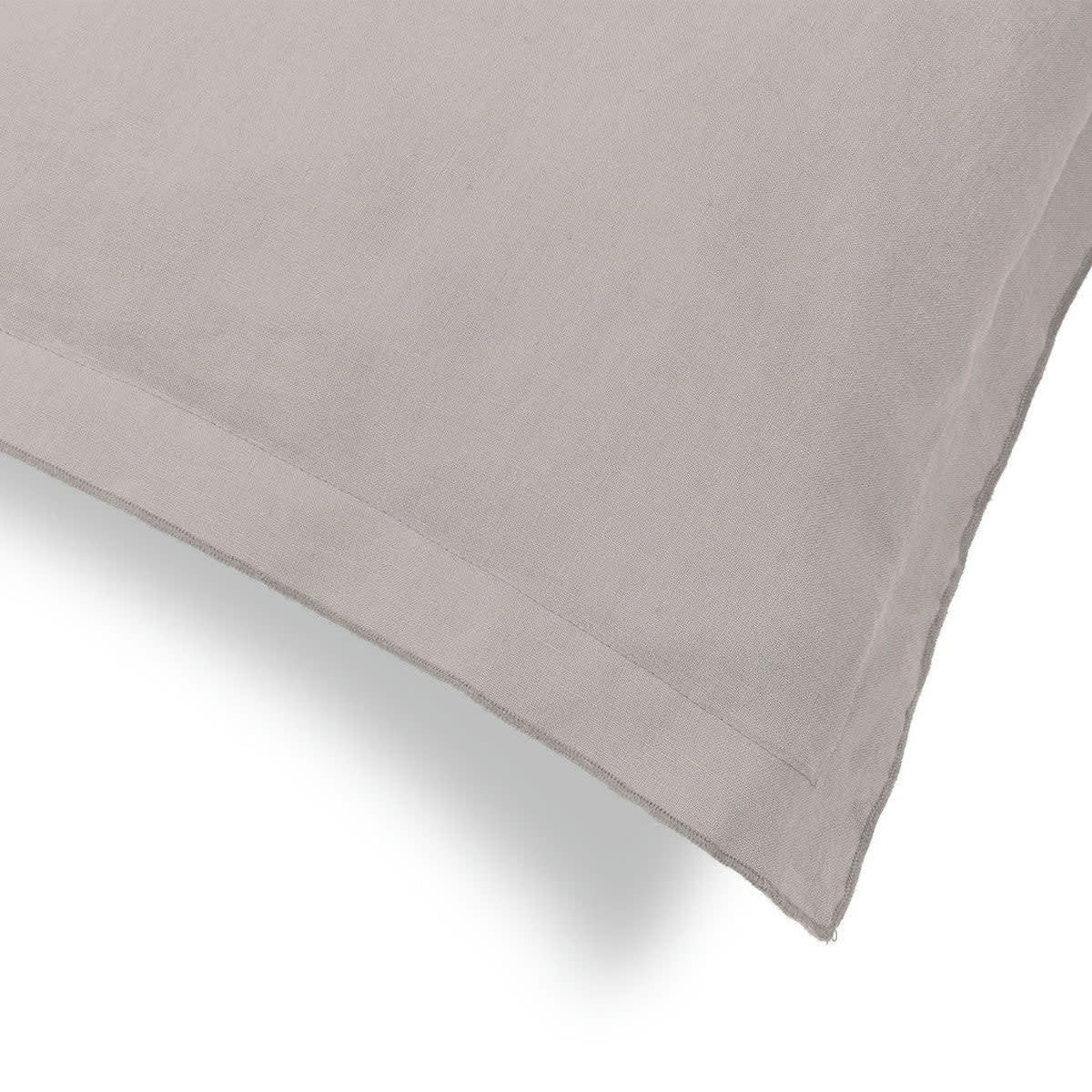 HORTENSE - Taie d'oreiller (x2) lin lavé  50x70 grège