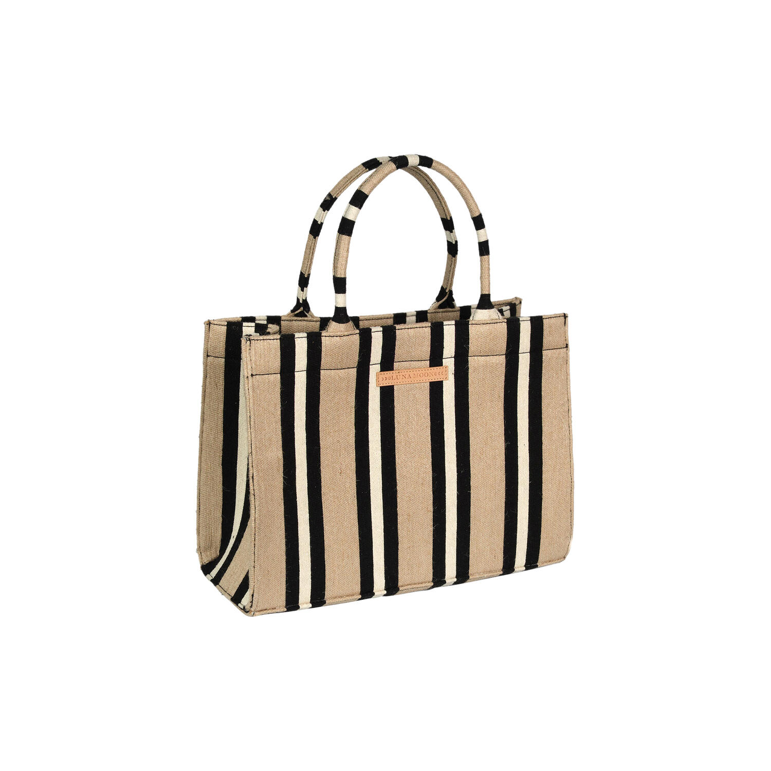 Svinkloev Big Tote, jute/black