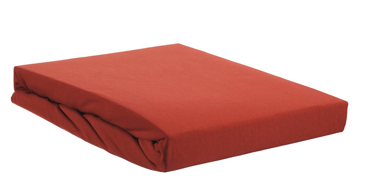 Beddinghouse - Jersey - 95% katoen - 5% lycra - Topper Hoeslaken - 160x220 cm - Koraalrood