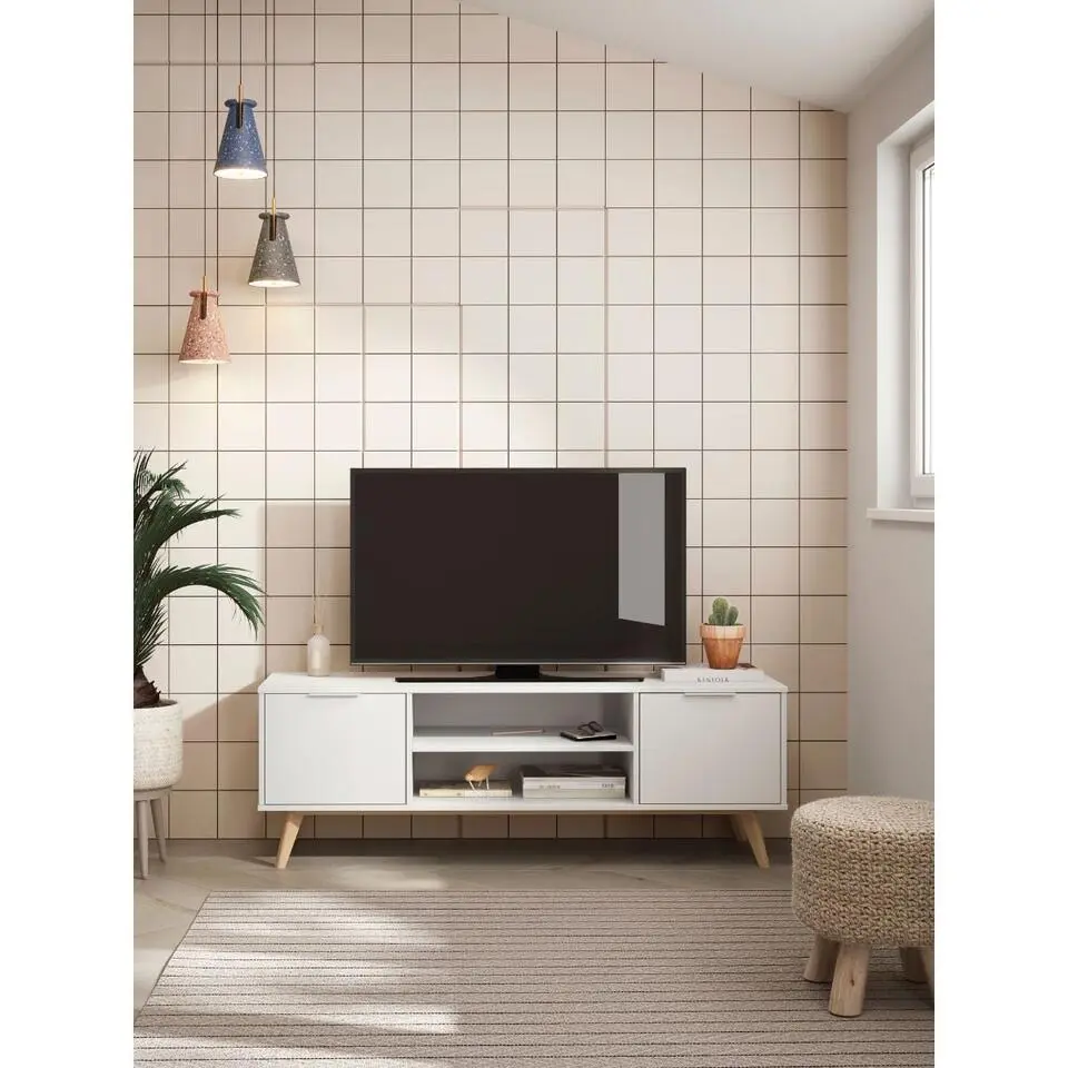 CALICOSY - CAMPUS TV-Meubel 2 Deuren - 40x140x53 cm