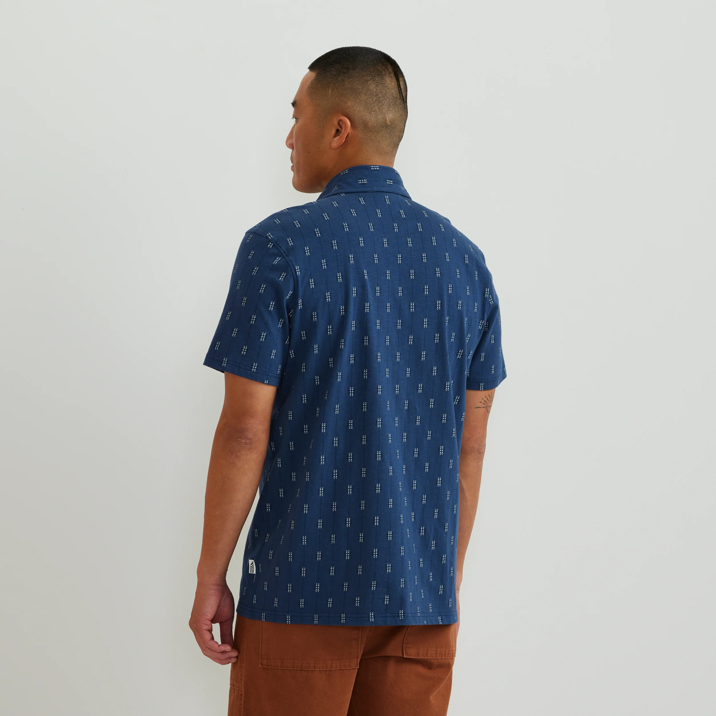 Men's Knit Baja Pocket Button-Up Shirt