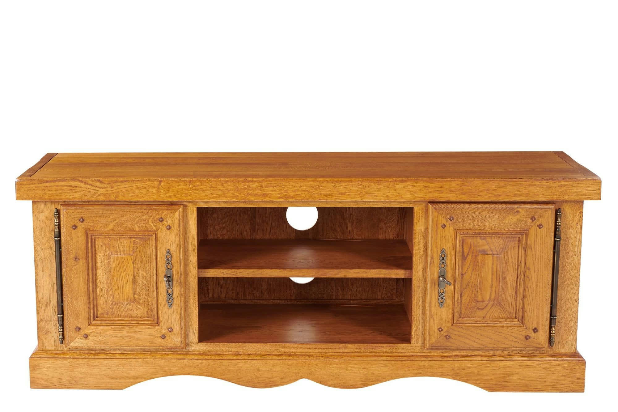 LA BRESSE - Meuble TV bas en chêne