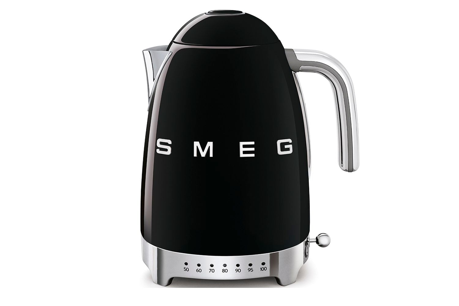 Smeg KLF04BLUK   TSF03BLUK Kettle & 4 slice Toaster Set Stainless Steel in Black