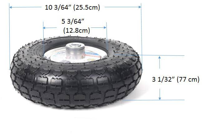 Mastercraft 2-Ply Replacement Wheelbarrow Tire for 060-0512, 10-in