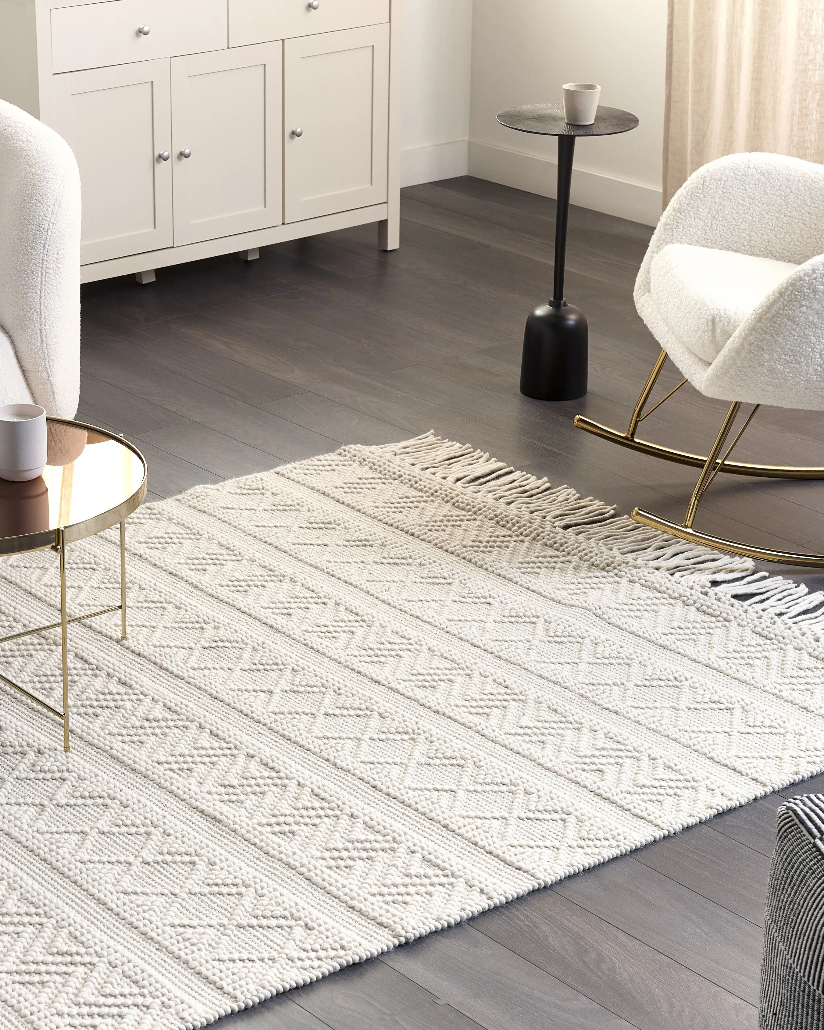 Rug PERTEK Beige 160 x 230 cm Wool