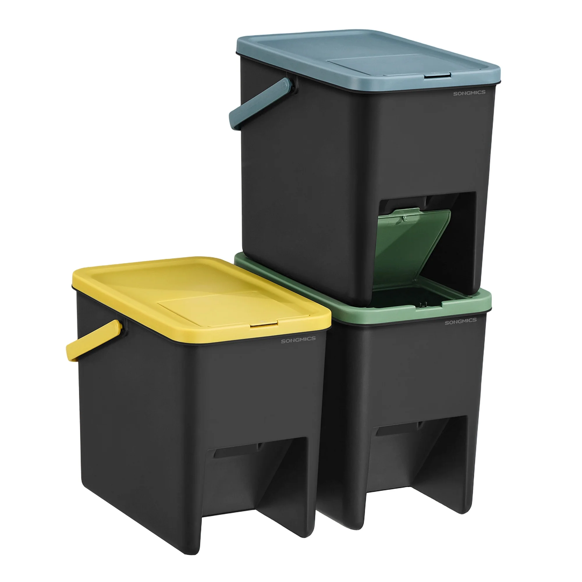 Poubelles de tri pour cuisine en lot multiple