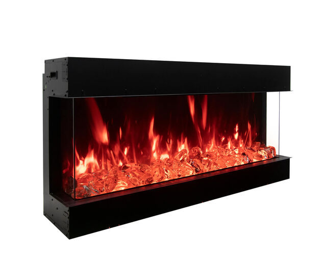 Amantii Smart 60" 3 sided glass electric fireplace Built-in only