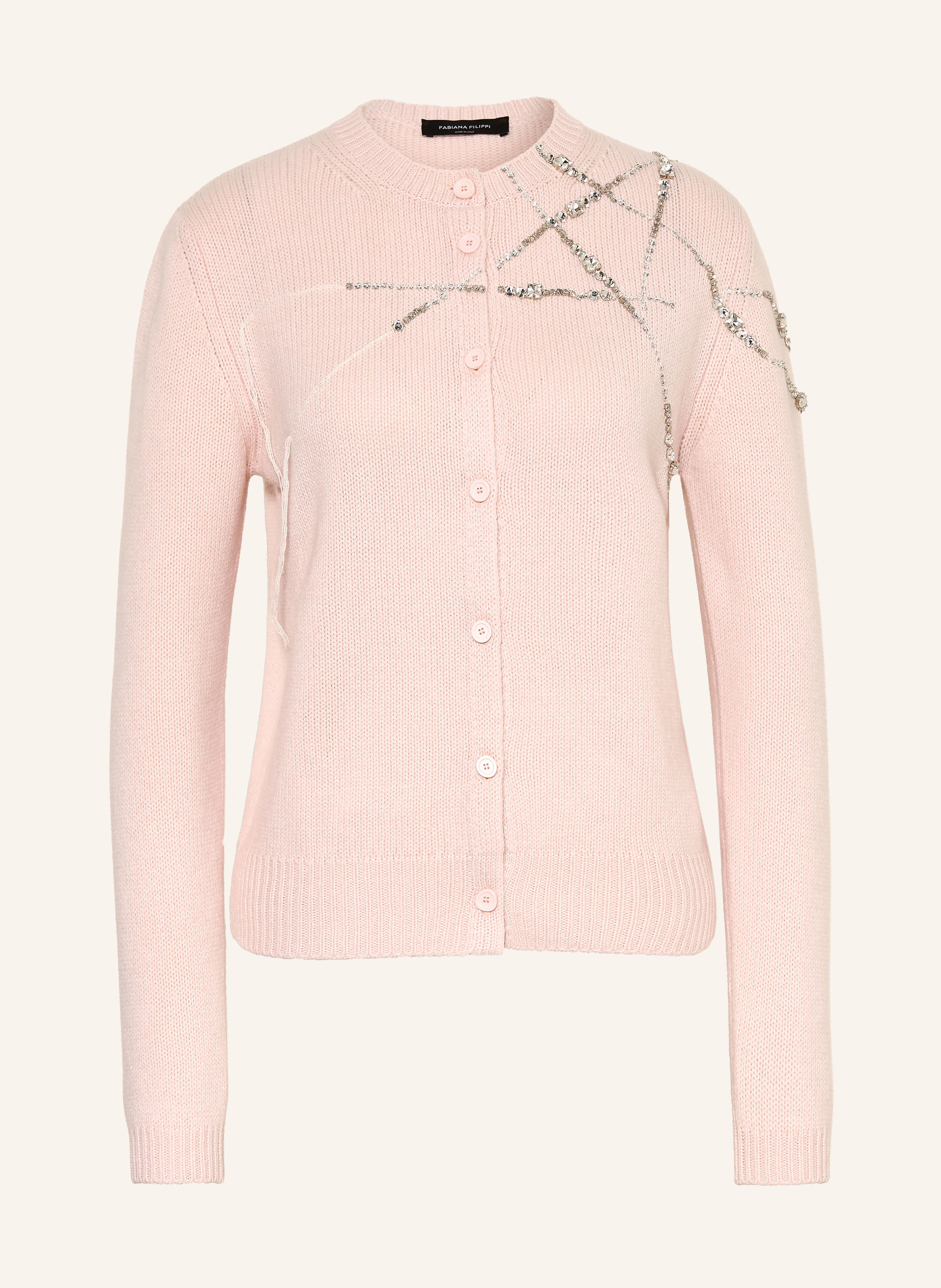 FABIANA FILIPPI Strickjacke mit Schmucksteinen