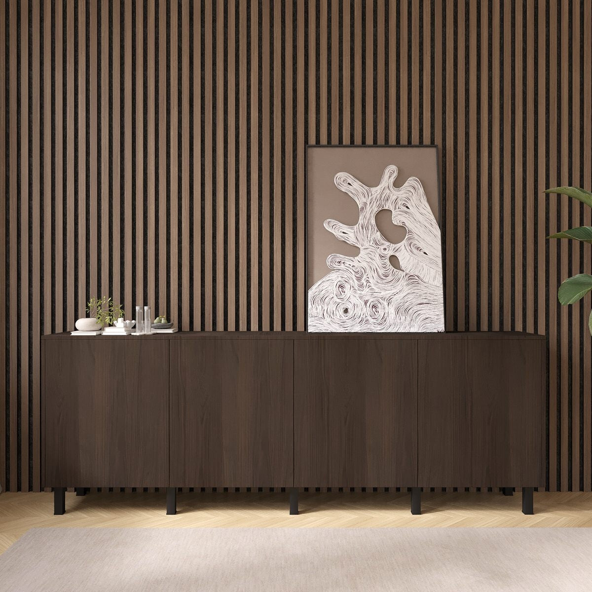 Artego Design Casella Ayaya 243 cm Dressoir Donkerbruin