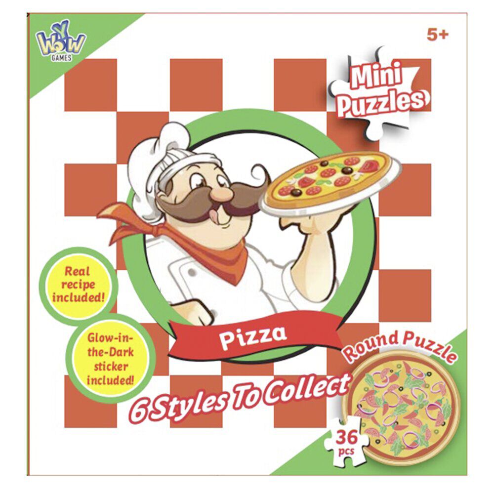 Puzzle rond pizza 36 pièces