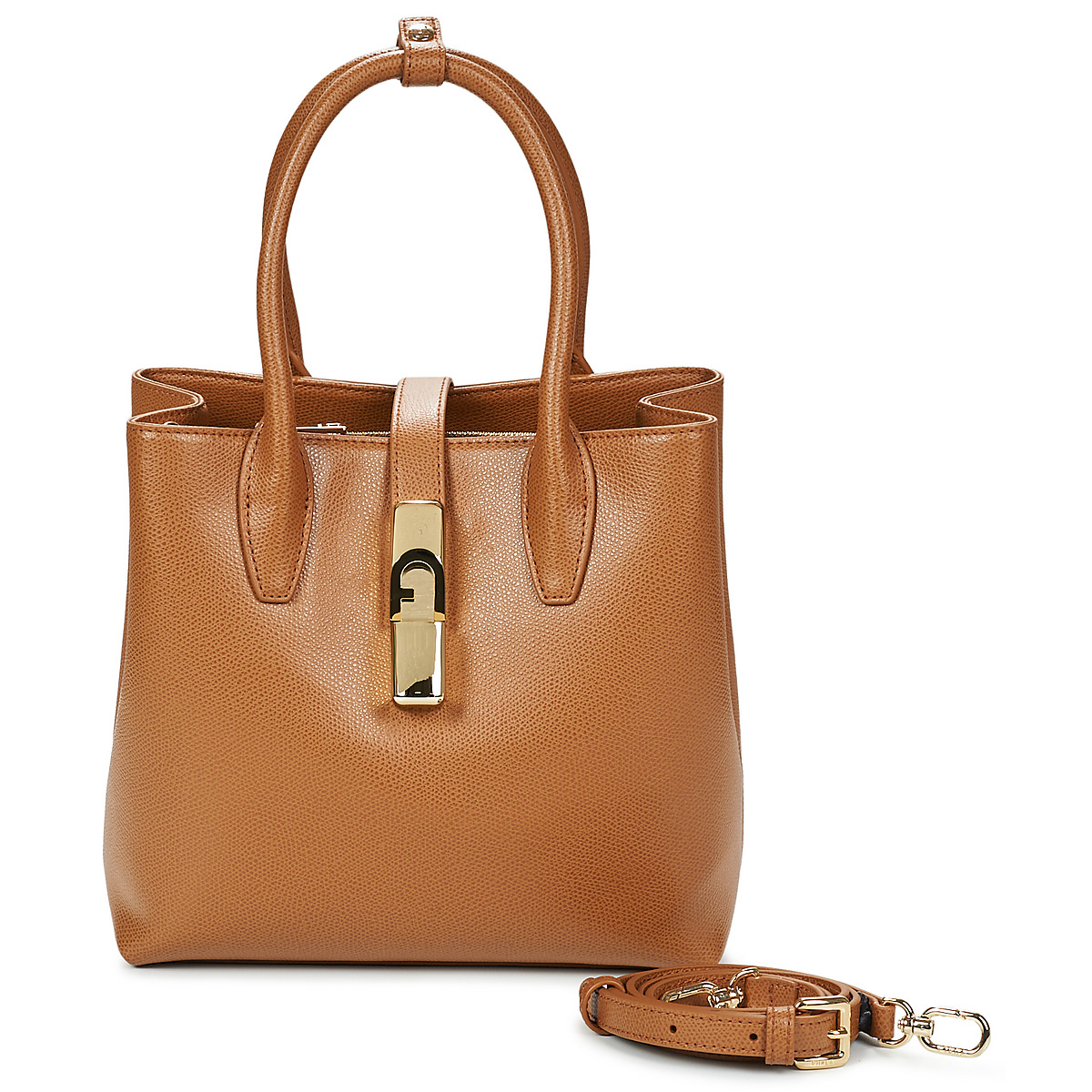Furla - FURLA GOCCIA S TOTE BASE 22 - Brown
