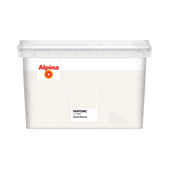 Wandfarbe, »Alpina Pantone«, matt, 2,5 l, Cloud Dancer