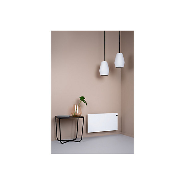 Pack ADAX Radiateur électrique blanc - 1000 W - 762x370x90mm - Neo Basic NP10 KDT - Pieds pour radiateur P blancs - 195x290mm