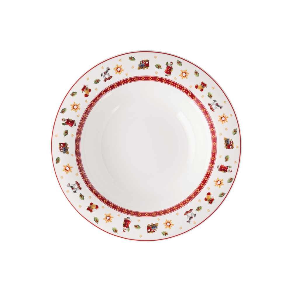 Toy's Delight Soup bowl - Multi-colored, 9.1'', Premium Porcelain
