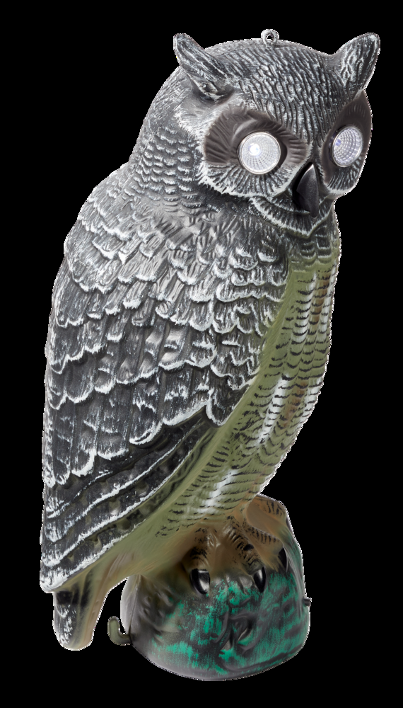 For Living Solar Powered Animated Owl Garden Statue