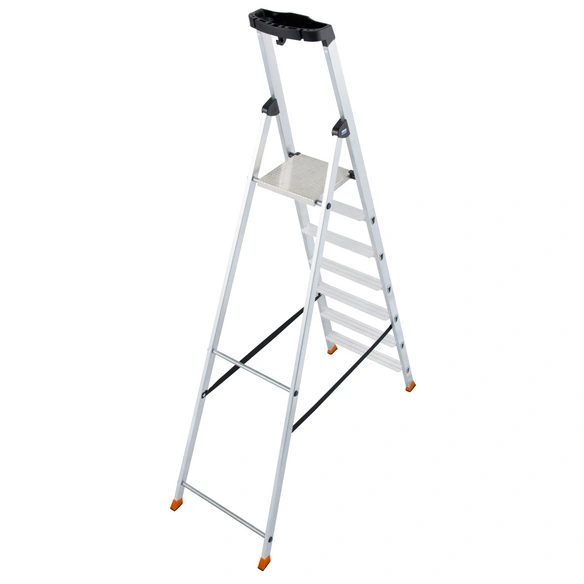 Stufen-Stehleiter »MONTO Solido«, 7 Sprossen, Aluminium