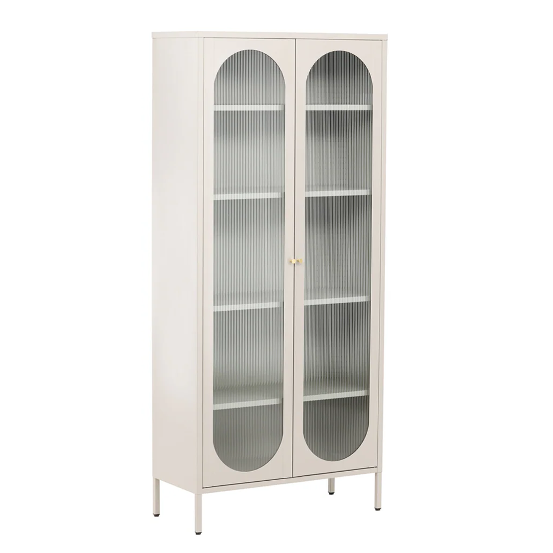 Rebellenclub Makani Vitrinekast 180x80cm - Greige