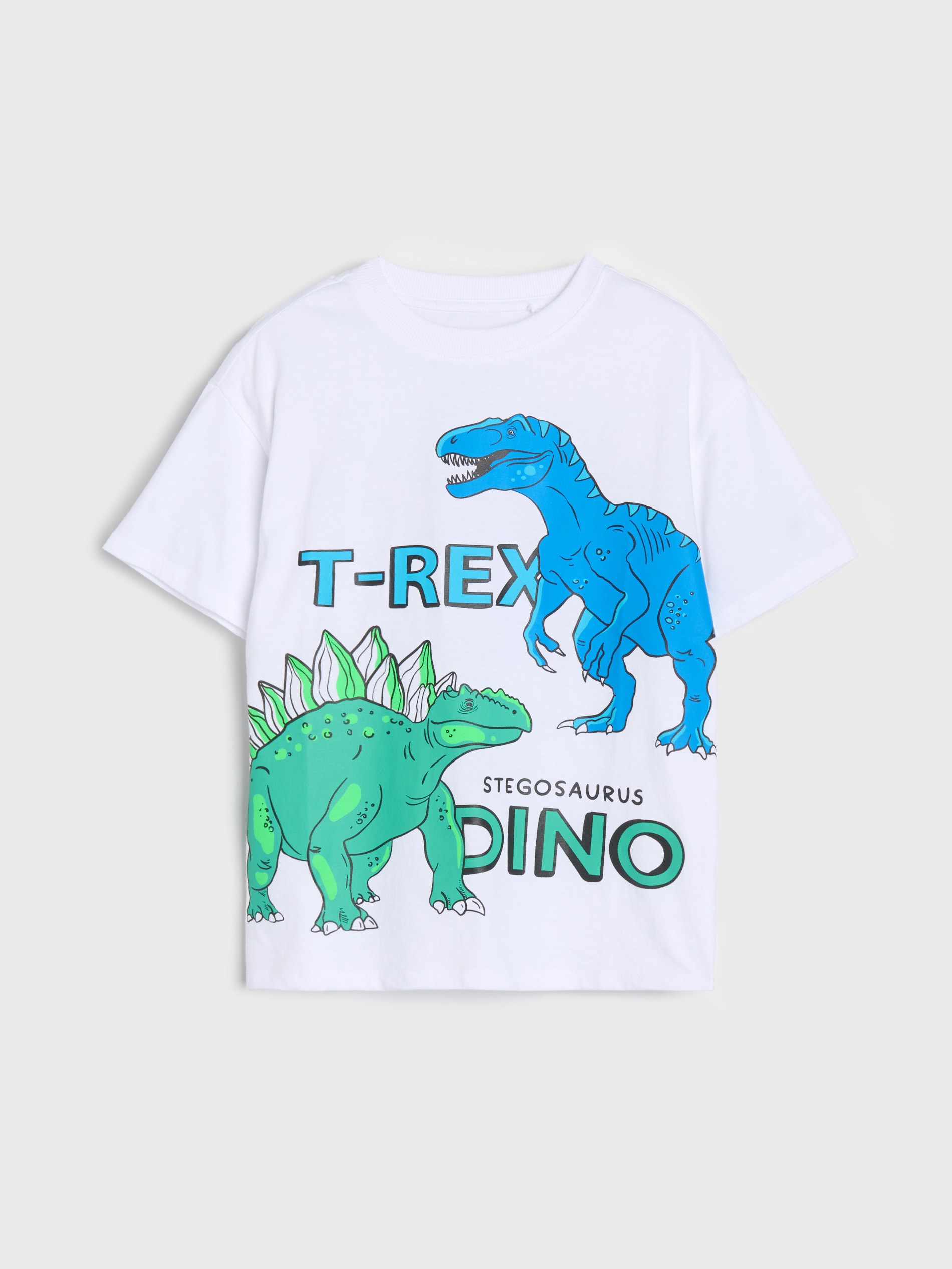 Koszulka oversize z nadrukiem w dinozaury