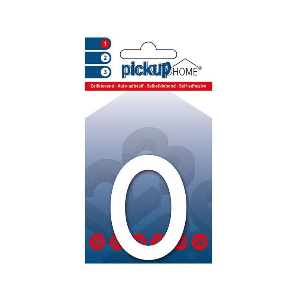 HUSNUMMER PICKUP 3D HOME RIO 0 60MM HVIT
