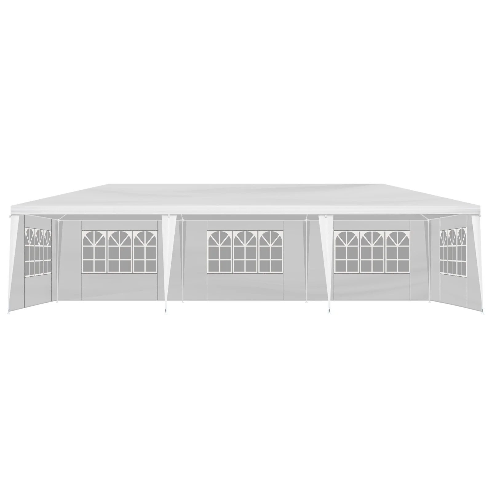 Outdoor Event Shed Tent Wedding Tent Large Party Canopy Garden Shed with Removable Sides, Easy Setup for Weddings