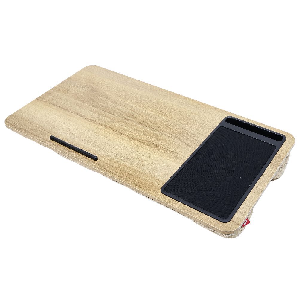 Support pour ordinateur portable nomade bois naturel 57x30xH7,5cm