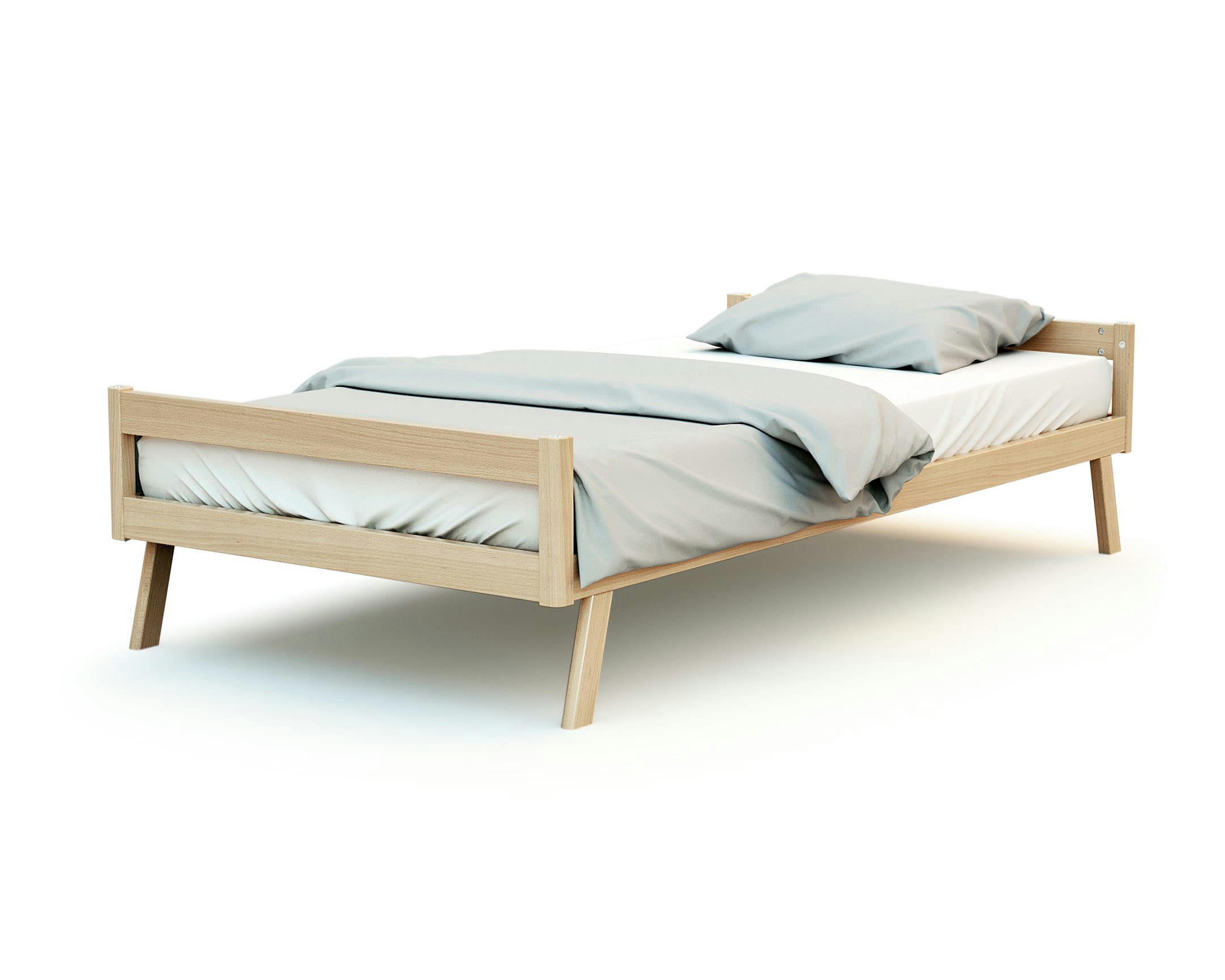 - Lit évolutif 70x140 hêtre verni