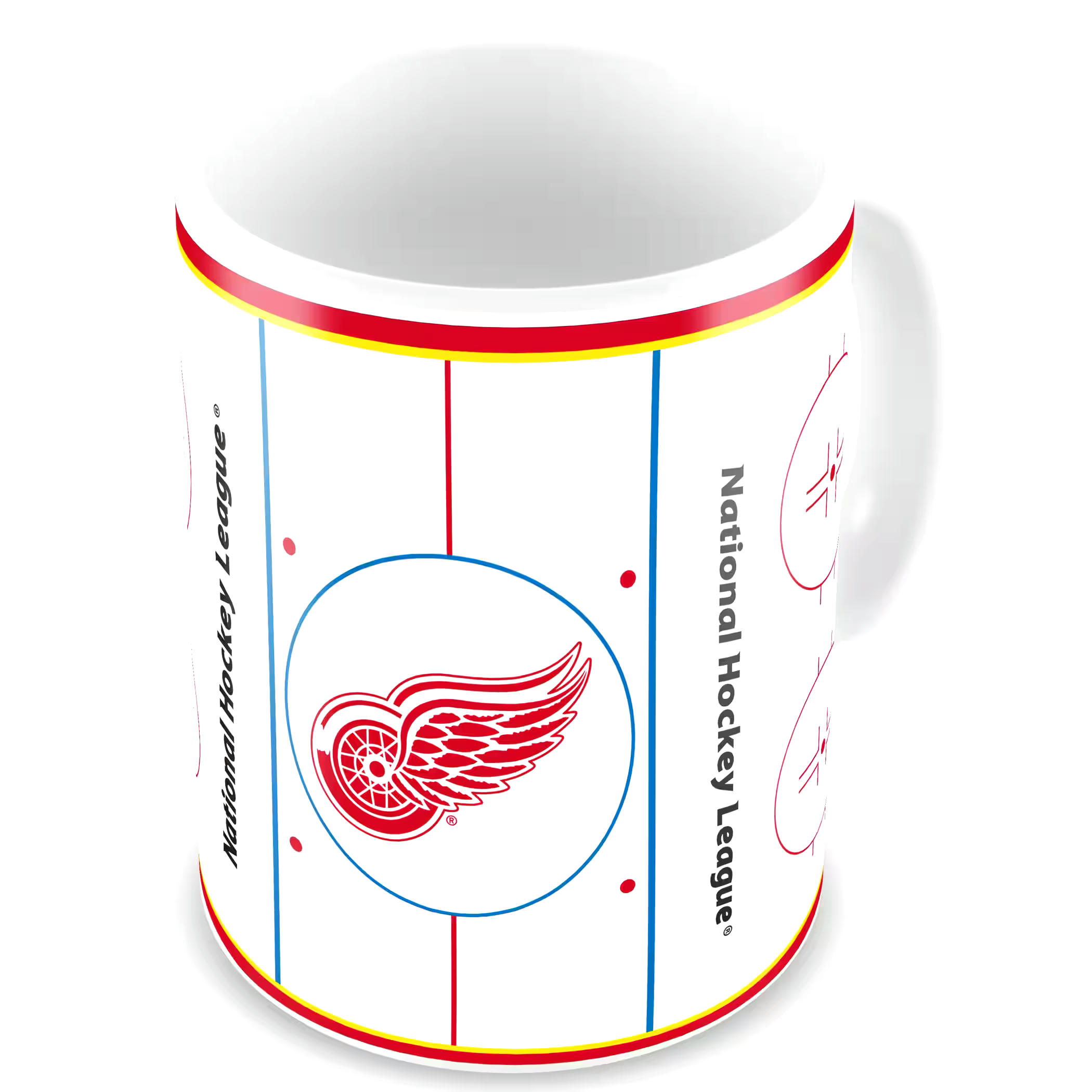 NHL Detroit Red Wings Hockey Team Sublimated Ceramic Coffee Mug, 15-oz