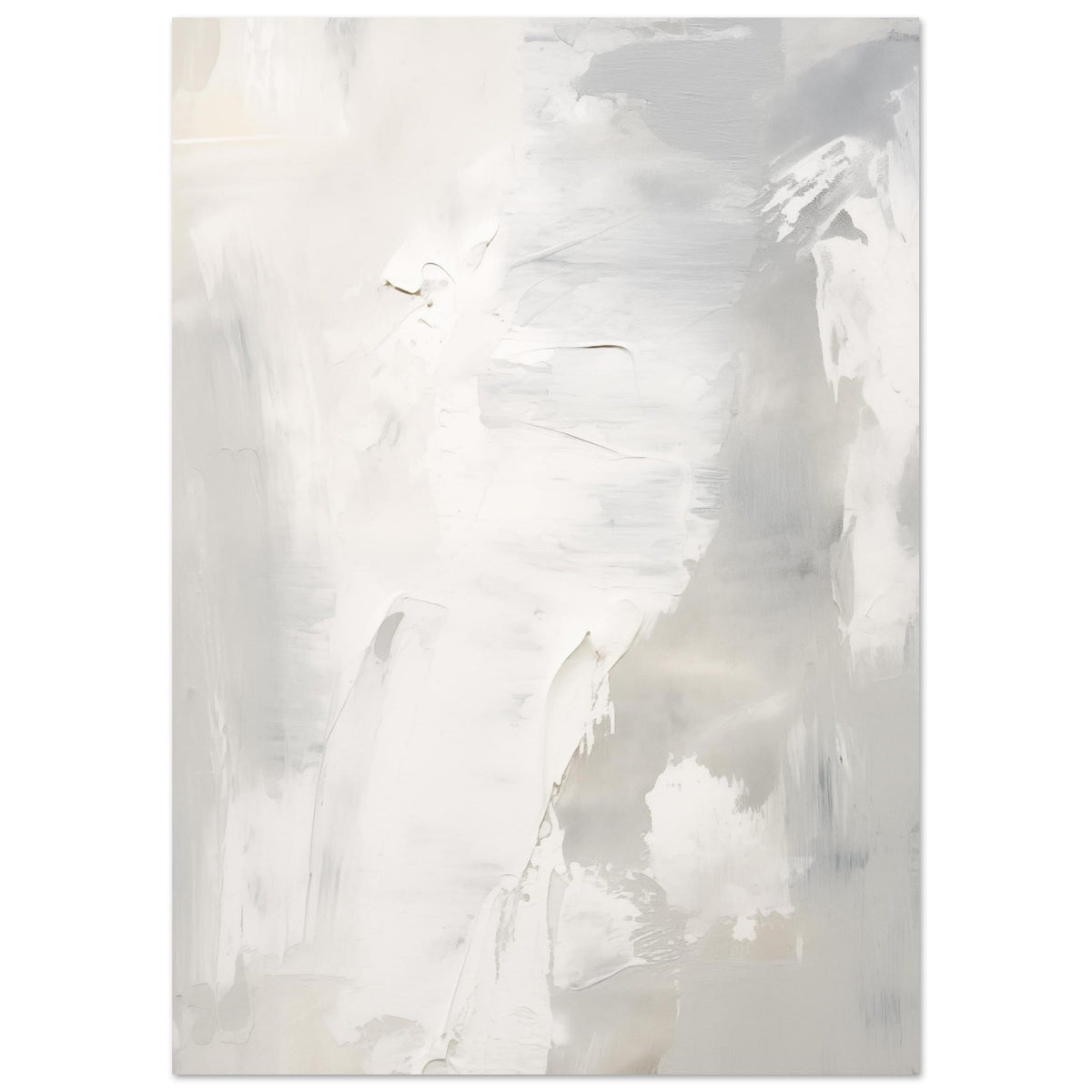 Artfulprints Poster Acryl schilderij no. 2  - A4 21x29.7 cm - Grijs