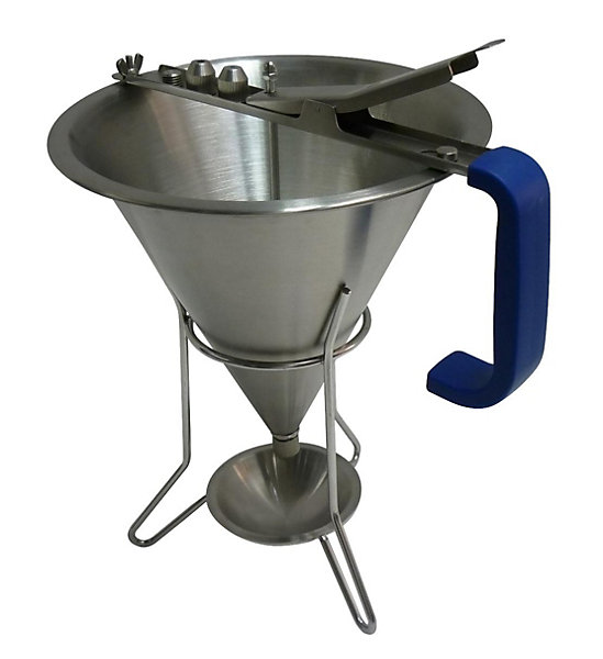 ENTONNOIR DOSEUR INOX AVEC 3 DOUILLES D.246 MM-L2G