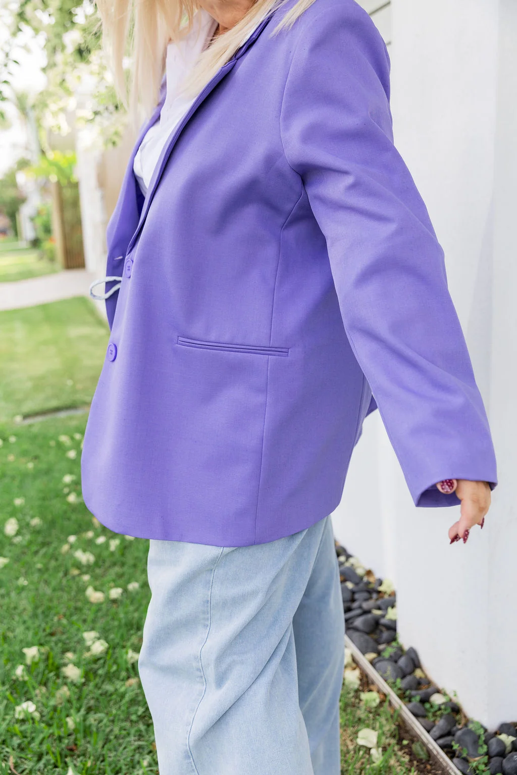 Celine Blazer in Purple