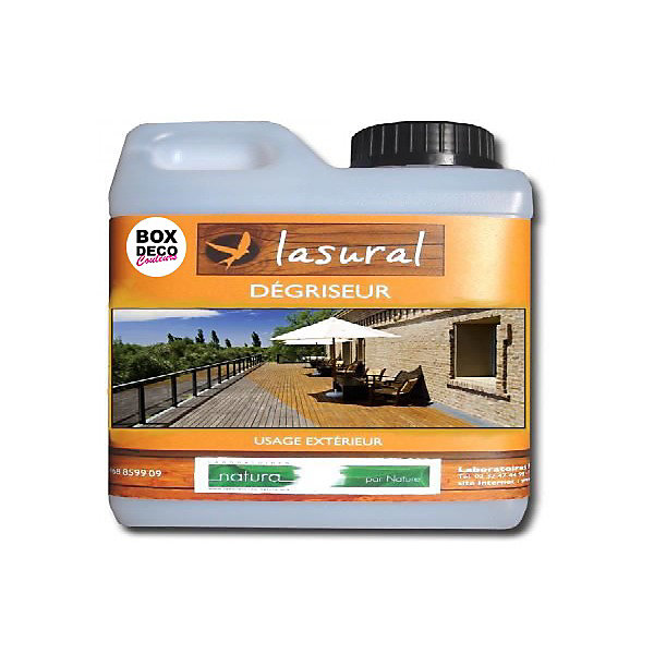 Dégriseur bois intérieur-extérieur naturel bio Lasural Natura - 1L